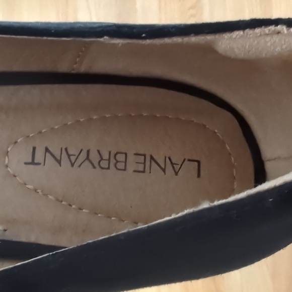 Lane Bryant Black heels with sparkle - Picture 3 of 4